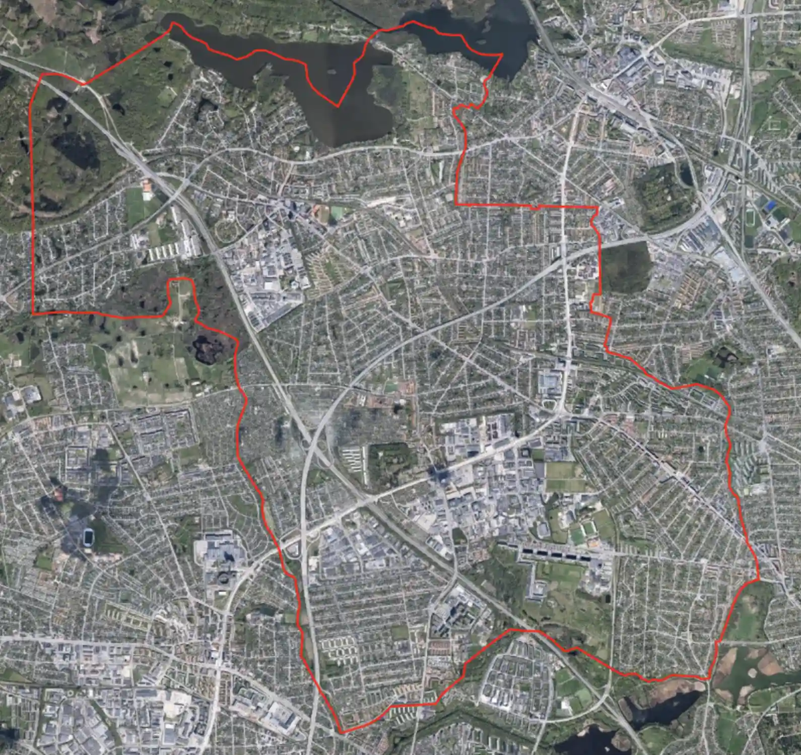satellit billede af Gladsaxe